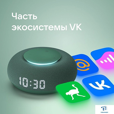 картинка Умная колонка VK Капсула Мини хвойный зеленый