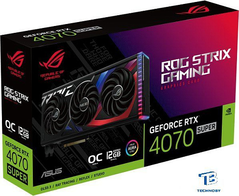 картинка Видеокарта Asus RTX 4070 Super (ROG-STRIX-RTX4070S-O12G-GAMING)