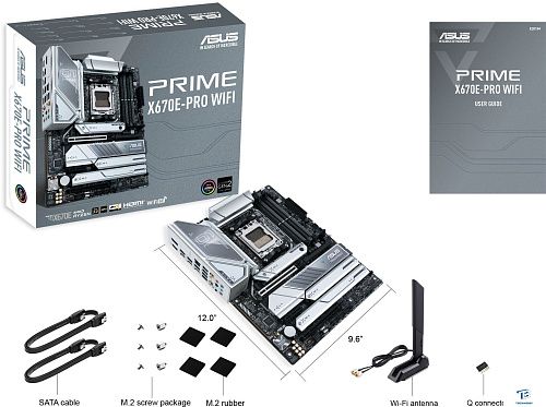 картинка Материнская плата Asus Prime X670E-PRO (WI-FI)