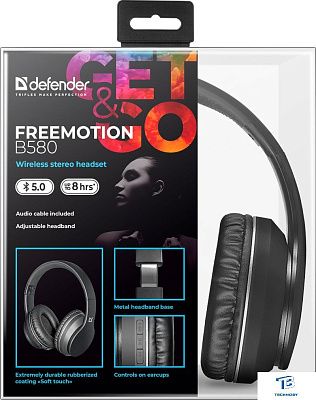 картинка Наушники Defender FreeMotion B580 63580