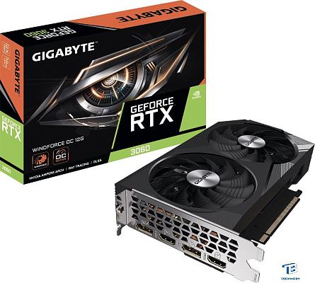 картинка Видеокарта Gigabyte RTX 3060 (GV-N3060WF2OC-12GD)