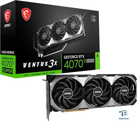 картинка Видеокарта MSI RTX 4070 Ti Super 16G Ventus 3X