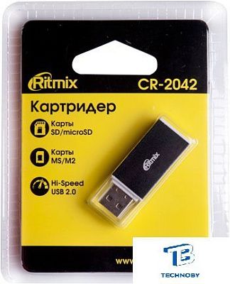 картинка Картридер Ritmix CR-2042 черный
