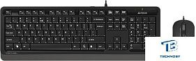 картинка Набор (Клавиатура+мышь) A4Tech Fstyler F1010 черный/серый