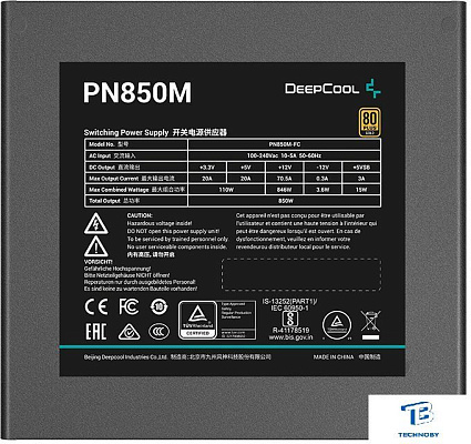 картинка Блок питания DeepCool R-PN850M-FC0B-EU