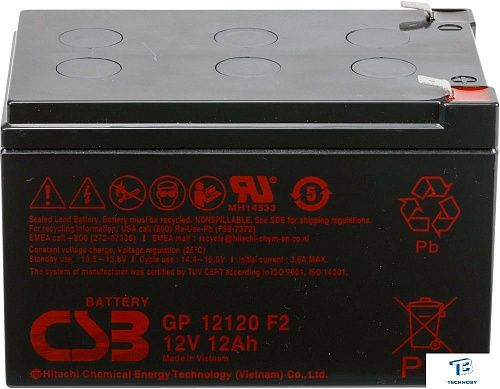картинка Батарея для ИБП CSB GP 12120 F2 12V/12Ah