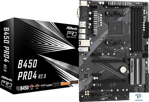 картинка Материнская плата ASRock B450 PRO4 R2.0