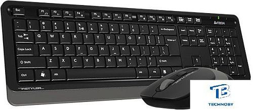 картинка Набор (Клавиатура+мышь) A4Tech FG1010 черный/серый