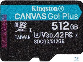 картинка Карта памяти Kingston SDCG3/512GBSP