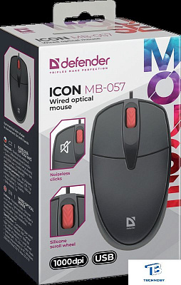 картинка Мышь Defender Icon MB-057 черный