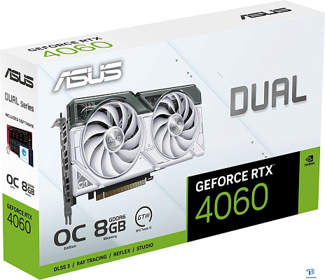 картинка Видеокарта Asus RTX 4060 (DUAL-RTX4060-O8G-WHITE)