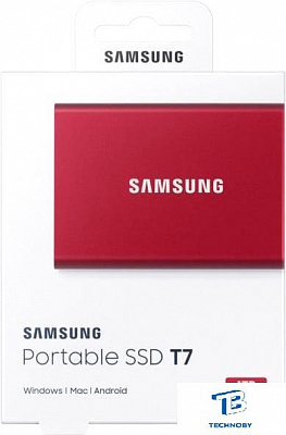 картинка Внешний SSD Samsung T7 1TB MU-PC1T0R/WW