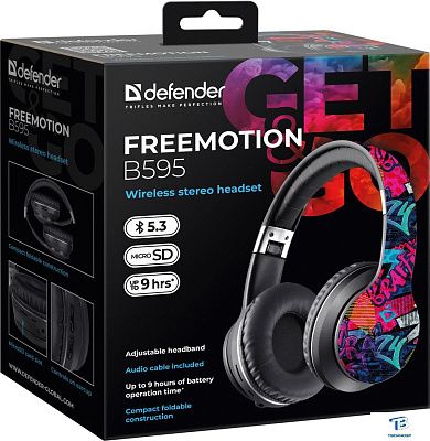 картинка Наушники Defender FreeMotion B595 63597