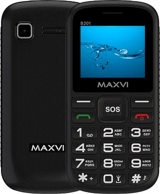 картинка Кнопочный телефон Maxvi B201 Black