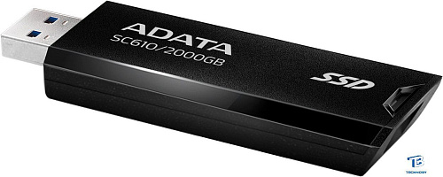 картинка Внешний SSD A-Data 2TB SC610-2000G-CBK/RD