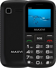 картинка Кнопочный телефон Maxvi B201 Black
