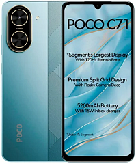 картинка Смартфон POCO C71 Blue 3GB/64GB
