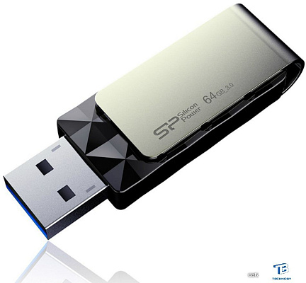 картинка Флэш накопитель Silicon-Power 64GB SP064GBUF3B30V1K