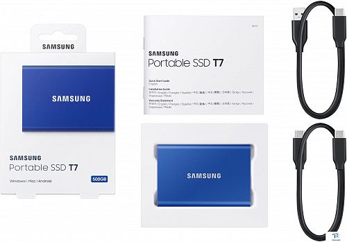 картинка Внешний SSD Samsung T7 500GB MU-PC500H/WW