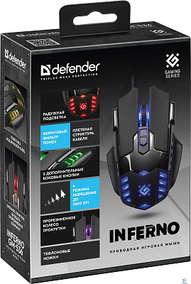 картинка Мышь Defender Inferno GM-536