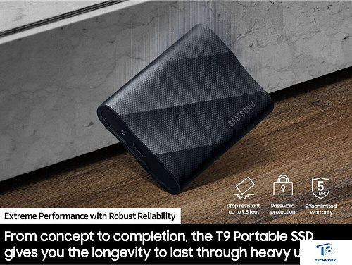картинка Внешний SSD Samsung T9 2TB MU-PG2T0B/WW