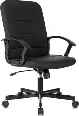картинка Кресло Бюрократ Triest Черный экокожа
