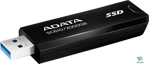 картинка Внешний SSD A-Data 2TB SC610-2000G-CBK/RD