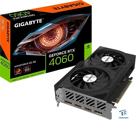 картинка Видеокарта Gigabyte RTX 4060 (GV-N4060WF2OC-8GD)