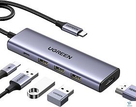 картинка USB хаб Ugreen CM511-15596