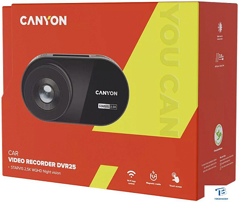 картинка Автомобильный видеорегистратор Canyon CND-DVR25