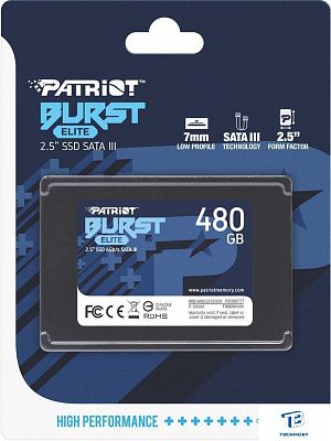 картинка Накопитель SSD Patriot 480GB PBE480GS25SSDR