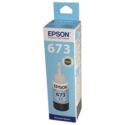 картинка Картридж Epson C13T673598 T6735 светло-голубой