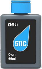 картинка Картридж Deli 511C голубой