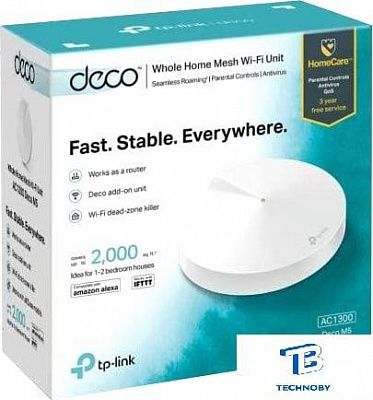 картинка Маршрутизатор TP-Link  DECO M5 (1-pack)