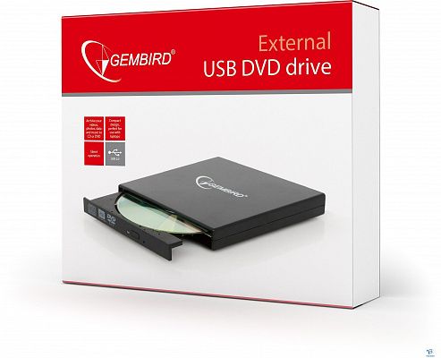 картинка Привод DVD-RW Gembird DVD-USB-02 Black