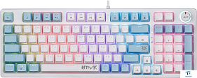 картинка Клавиатура Defender Hawk GK-418 белый Red 45421