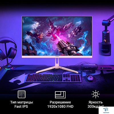 картинка Монитор Digma 24P410F розовый