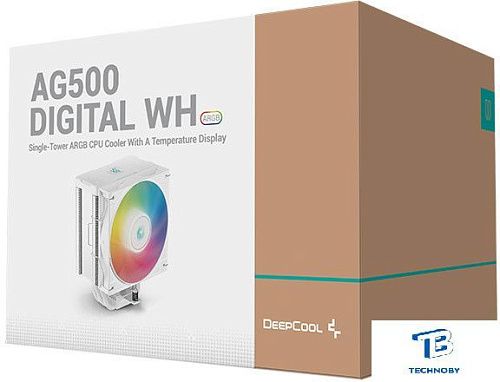 картинка Кулер DeepCool AG500 DIGITAL WH ARGB