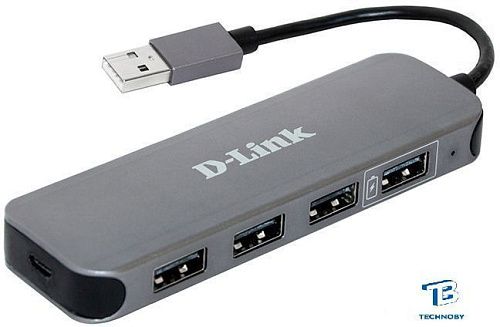 картинка USB хаб D-Link DUB-H4/E1A