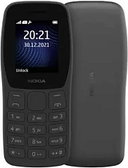 картинка Кнопочный телефон Nokia 105 TA-1423 CHARCOAL BLACK