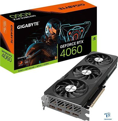 картинка Видеокарта Gigabyte RTX 4060 (GV-N4060GAMING OC-8GD)