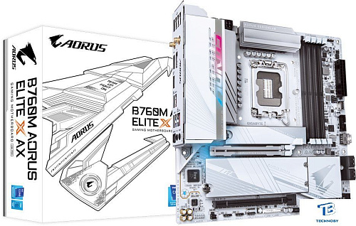 картинка Материнская плата GigaByte B760M Aorus Elite X AX