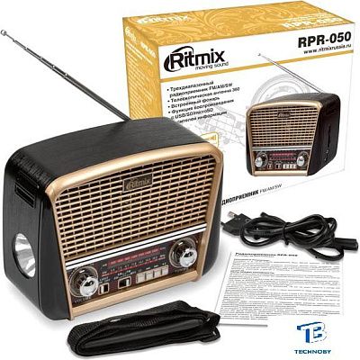 картинка Радиоприемник Ritmix RPR-050 золотой