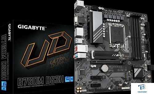 картинка Материнская плата GigaByte B760M DS3H DDR5