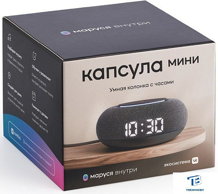 картинка Умная колонка VK Капсула Мини темно-серый