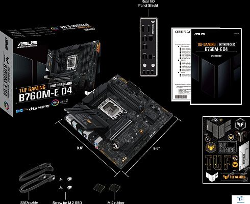 картинка Материнская плата Asus TUF Gaming B760M-E D4