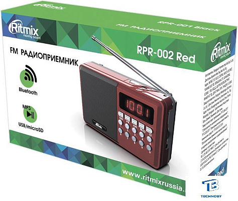 картинка Радиоприемник Ritmix RPR-002 красный