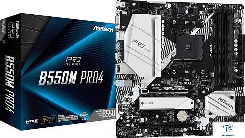 картинка Материнская плата ASRock B550M Pro4