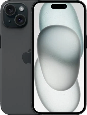 картинка Смартфон iPhone 15 Black 256GB MTP63