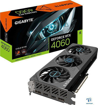 картинка Видеокарта Gigabyte RTX 4060 (GV-N4060EAGLE OC-8GD)